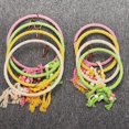 thumbnail image 3 of CBFFDC Pet Sewing Parrot Sewing Toy Bite Resistant Rope for Cockatiels Conures Parakeets Triangle Round Hanging Perch Pet Supplies, 3 of 6