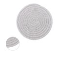 thumbnail image 3 of Cotton Drink Coaster, Handmade Round Drinking Cup Mat for Home Kitchen, 4.3", 3 of 8