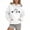 White, variant on Womens Sweaters Zip Fall Hoodies Women Blank Sweat Shirts for Women Womens Plain Pullover Hoodies Bulk for Men's And Women's Casual Letter Printed Starry Sky Hooded Sweatshirts White M
