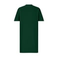 thumbnail image 5 of EQWLJWE Robes d'Été pour Femmes 2023 Robe Grande Taille pour Femmes Col en V Robes d'Été Décontractées avec Poche Genou Manches Courtes avec Poches, 5 of 5