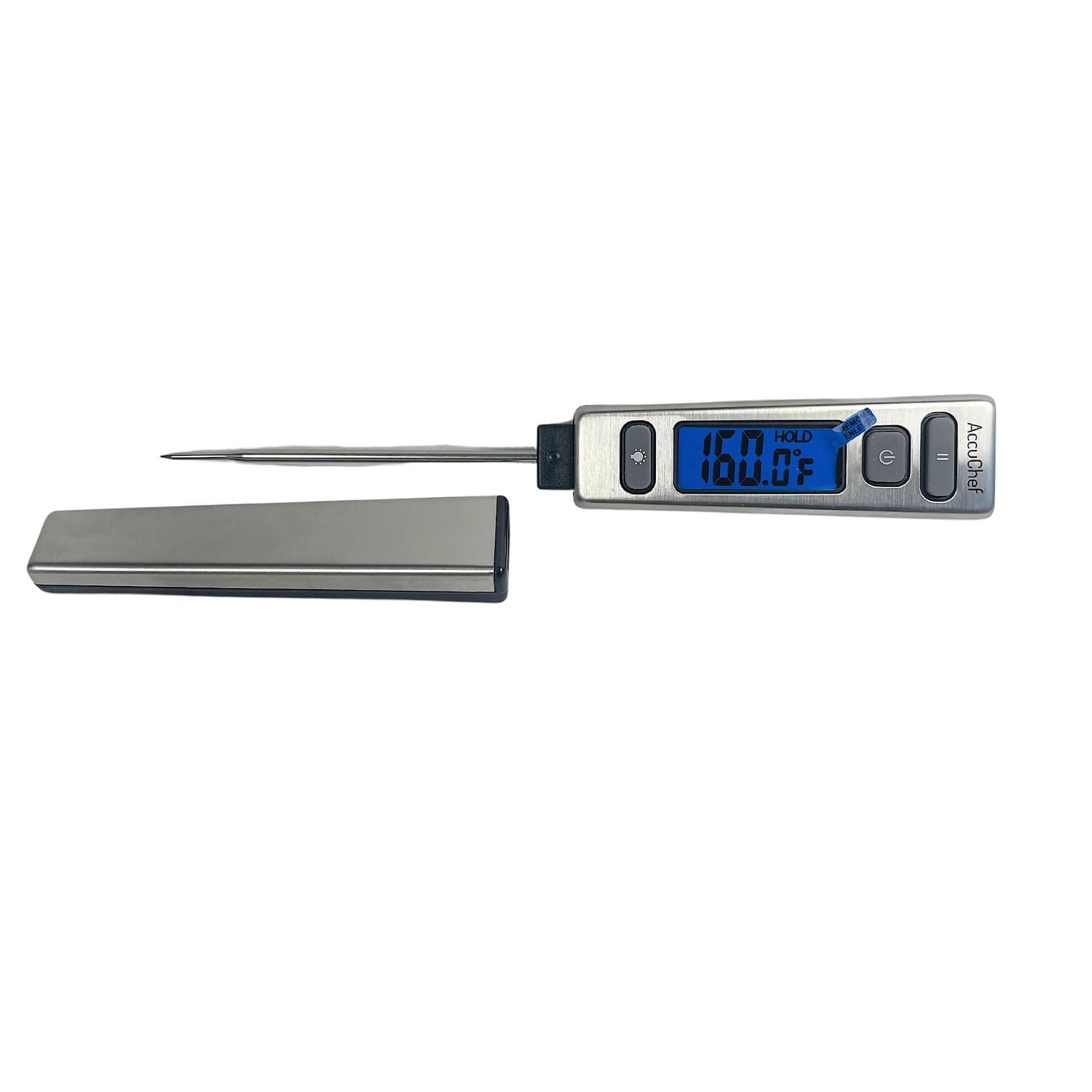 AccuChef Rapid Response Digital Thermometer, Stainless Steel, Backlit Display, Model 2275
