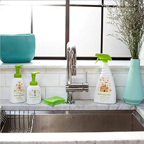 Babyganics moussant plat & bouteille de savon, sans parfum, 473ml