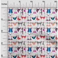 thumbnail image 2 of oneOone Velvet White Fabric Beach Wear Craft Projects Decor Fabric Printed By The Yard 58 Inch Wide, 2 of 4