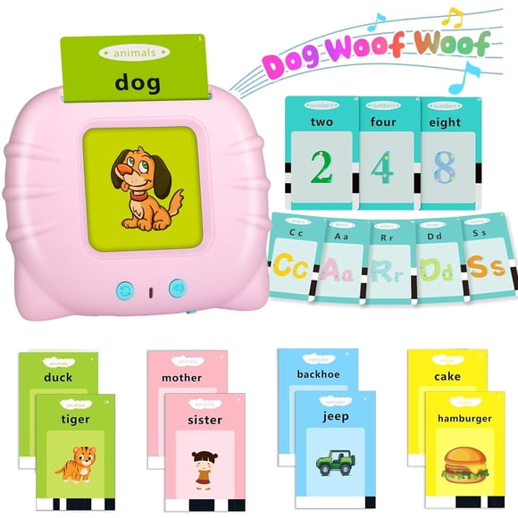 Toddler Toys for 2 3 4 5 Year Old Boys and Girls, 224 Sight Words Talking Flash Cards Pocket Speech for Toddlers, Learning Toys Christmas Birthday Gift for Kids