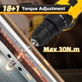 thumbnail image 3 of Deli 12V Max Lithium-Ion Cordless Impact Drill Driver Set, Electric Screwdriver Driver Tool Kit, 3/8" Keyless Chuck,With 2.0Ah Battery,Charger, 3 of 9