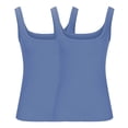 thumbnail image 3 of Plebaso 2 Pack Ribbed Tank Tops for Women Spaghetti Strap Slim Tops Scoop Neck Sleeveless Summer Tops, 3 of 4