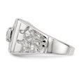 thumbnail image 3 of 925 Sterling Silver Men's Cubic Zirconia Ring, 3 of 5