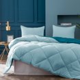 thumbnail image 3 of KASENTEX Super Soft Multi Color 2-Tone Reversible Comforter Set Teal/Blue, King, 3 of 5