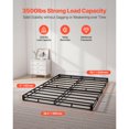 thumbnail image 2 of KFFKFF Box Spring, Queen Size Bed Frame with Washable Fabric Cloth, Heavy Duty Metal Frame for Queen Bed, 4 in Mattress Foundation, 3500 lbs Max Weight Capacity, 2 of 9