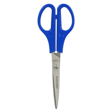 Merangue Ciseaux à bout pointu de 6-3/4 po, Bleu, Paquet de 12