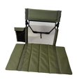 thumbnail image 4 of DYNWAVECA Folding Beach Chair with Back Support Portable for Traveling Activities Lawn Green, 4 of 10