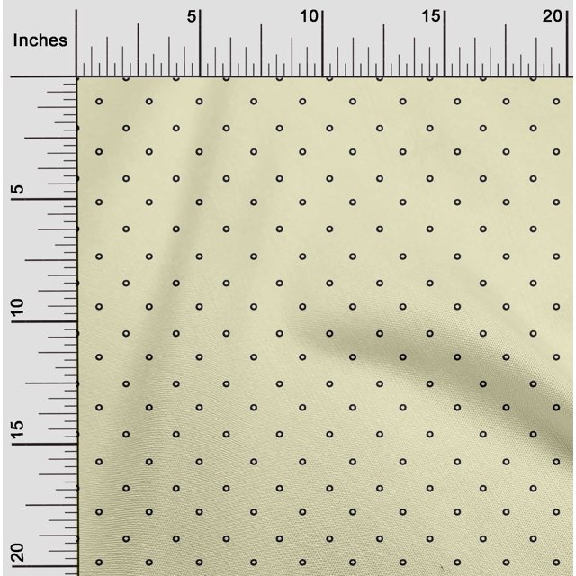 oneOone Cotton Poplin Fabric Circle Block Printed Craft Fabric BTY 56 Inch Wide