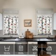 thumbnail image 3 of 3 Piece Chicken Kitchen Curtains and Valances Set for Windows Rooster Kitchen Window Curtains Over Sink Decor 27.5x36 in, 3 of 6