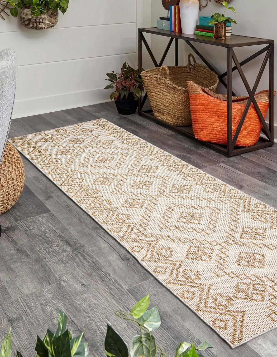 Tapis ECARPET Style Jute pour Chambre à Coucher, Salon
