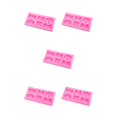 thumbnail image 2 of kurtrusly Festival Non-stick Jelly Cake Chocolate Mousse Pudding Cookies Mould Reusable Bar Dessert Decorating 5Set, 2 of 6