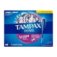 thumbnail image 3 of Tampax Pearl Tampons, with LeakGuard Braid, Ultra Absorbency, Unscented45 count, 3 of 23