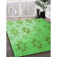 thumbnail image 3 of Ahgly Company Machine Washable Indoor Rectangle Transitional Green Area Rugs, 2' x 5', 3 of 7