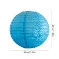 thumbnail image 3 of Paper Lanterns Blue Paper Lanterns 30x30cm Traditional Solid Color Lampshade for Spring Courtyard Decoration 1Pcs JASKFLY, 3 of 9
