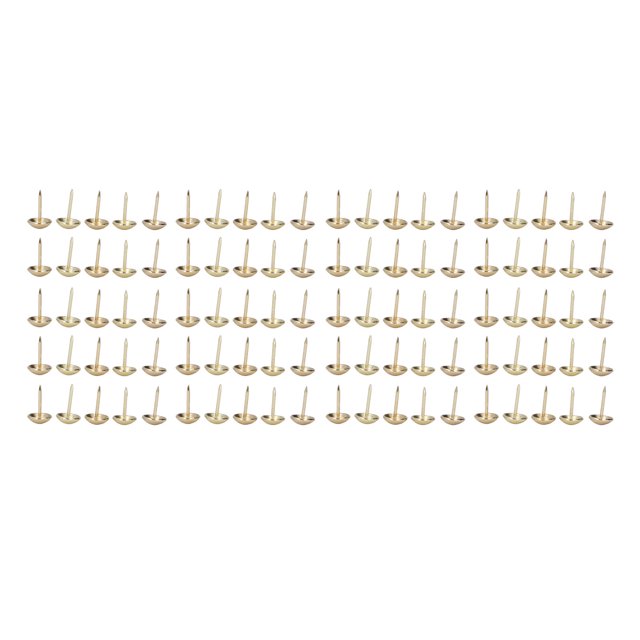 100Pcs Tacks Furniture Decorative Nails Carbon Steel with Cloth Ruler 60inch / 150CM, Armrest for Wooden Crafts, Sofas, Beds