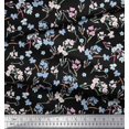 thumbnail image 2 of Soimoi Poly Georgette Fabric Artistic Floral Printed Fabric 1 Yard 42 Inch Wide, 2 of 5