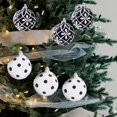 thumbnail image 4 of Meitianfacai Christmas Decorations Clearance 6 Hand Drawn Christmas Ball 6cm PVC Box Christmas Tree Decoration Pendant Christmas Window Display Ball Holiday Gift Black, 4 of 6