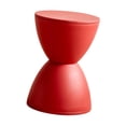 thumbnail image 3 of Tnarru Tabouret Rond pour les Pieds Tabouret pour Changer de Chaussures Déco Siège Polyvalent Petit Repose-Pieds Pouf pour Appartement Maison Chambre de Bébé Près du Lit Entrée Rouge, 3 of 8