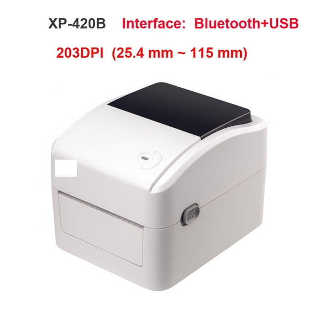 420B High Speed 152mm/s Bluetooth USB Thermalprinter Pos Barcode Sticker Printer Machine 4x6 Shipping Label For Mobile ,Multi-Format Printing
