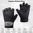 thumbnail image 4 of Gants d'Entraînement Respirants Sans Doigts avec Protection Complète de la Paume pour Musculation, 4 of 8