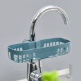 thumbnail image 1 of Oleegame 1PC Shower Soap Dish With Hook Sink Sponge Rack Stand Kitchen Faucet Storage Rack Sponge And Towel Rack Drain Basket Home Kitchen Cleaning Tools Blue, 1 of 3
