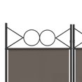 thumbnail image 5 of vidaXL 3-Panel Room Divider Anthracite 120x220 cm Fabric, 5 of 5