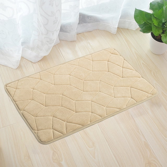 LSLJS Bath Rug, Light Luxury Bathroom Memory Foam Absorbent Floor Mat Bathroom Toilet Doorway Quick Dry Foot Mat Entry Door Mat Non-slip Mat Home Decor