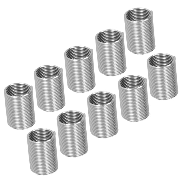 Thread Repair Spiral Circle Socket Thread Sheath Thread Inserts Tool 20Pcs Thread Repair M14 X 1.25 Spiral Circle Insert Reducer Nut Threaded Expand Socket Set2.5D