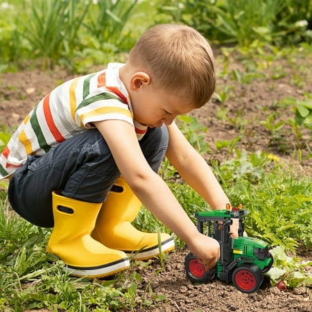Big Country Toys BC Building Blocks 295-Piece Farm Green Tractor - Building Toys - Kids Age 6 Plus