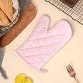 thumbnail image 4 of EGNMCR Kitchen Gadgets 1 PC Solid Color Quilted Microwave Non Scalding Heat Resistive High Temperature Non Slip Gloves Kitchen Oven Baking Special Suitable For Kitchen Restaurant Polyester mittens, 4 of 6