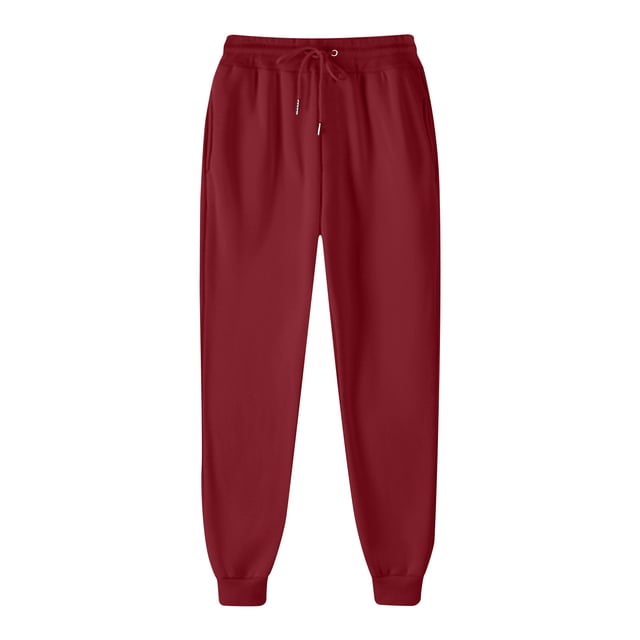 Timegard Womens Sweatpants Elastic High Waist Cinch Bottom Pants Drawstring Sports Athletic Solid Color Trousers