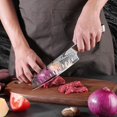 thumbnail image 2 of Chef Knife Japanese Professional: 7 Inch Kitchen Knives, Stainless Steel, Sharp Cutting Meat Cooking Knife, 2 of 7
