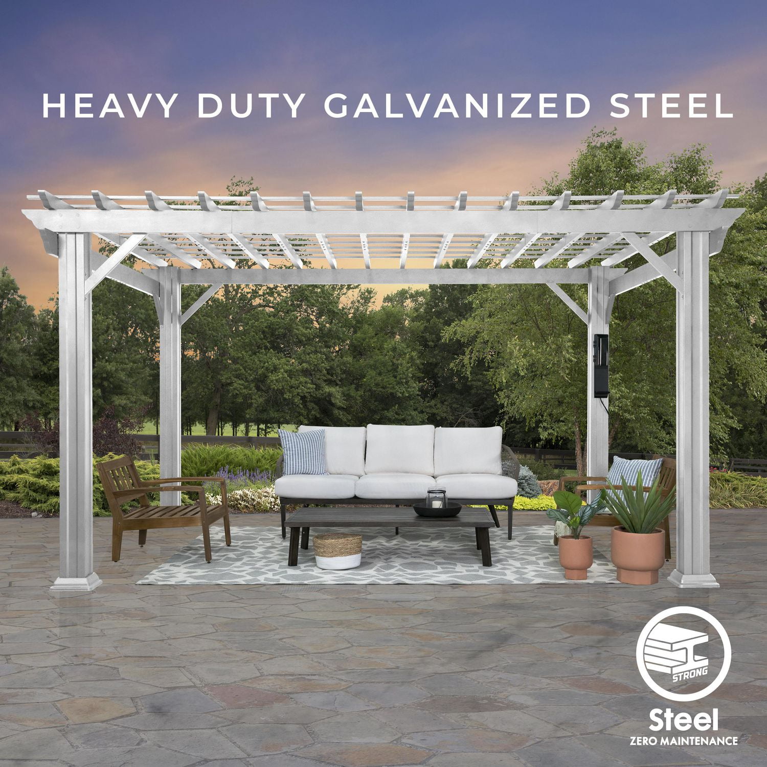 Pergola en cèdre Hawthorne 12' x 10' Backyard Discovery