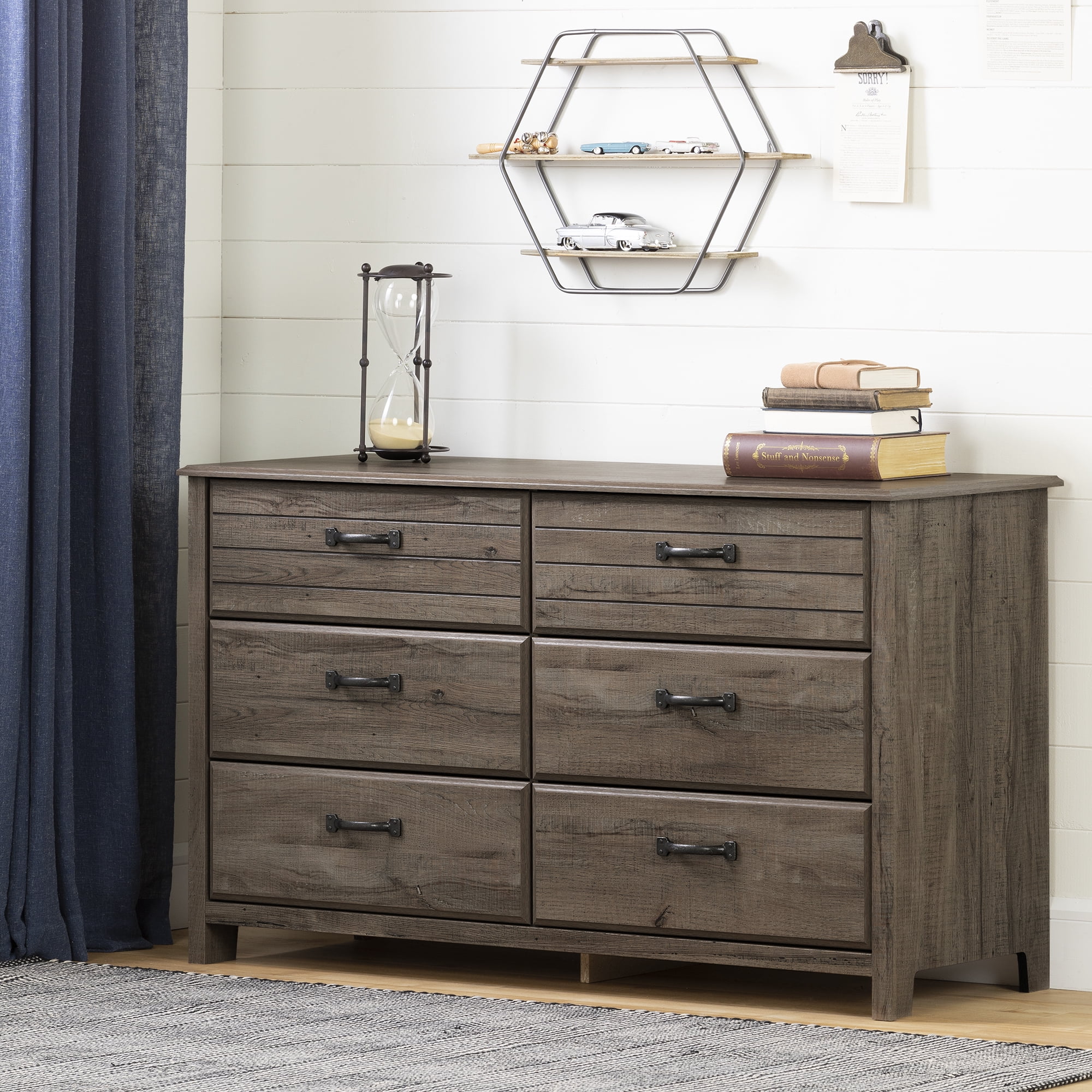 South Shore Asten 6-Drawer Dresser for Child, in Fall Oak