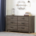 thumbnail image 1 of South Shore Asten 6-Drawer Dresser for Child, in Fall Oak, 1 of 12