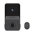 thumbnail image 1 of Wisewang Smart Doorbell Rechargeable Wireless Intelligent Call Door Bell Camera Phone Intercom Bells Home Outdoor Black, 1 of 6