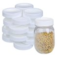 thumbnail image 1 of 48X Regular Mouth Lids for Mason Jar Lids Plastic Storage Caps for Mason Canning Jars and More, Standard, Dia 70mm, 1 of 7