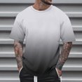 thumbnail image 1 of Qertyioot Été Mode Casual Hommes Col Rond Imprimé Top Hipster Chemise, 1 of 5