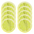 thumbnail image 1 of Leutsin Artificial Plastic Yellow Lemon Slice Realistic Lemon Fruit Decoration (10pc), 1 of 8