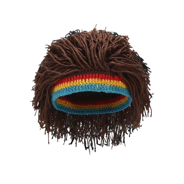 Cool Retro Hippie Wool Hat, Eye-Catching Dreadlock Wig Hat, Photo Props, Party Supplies, Stage Performance Accessories