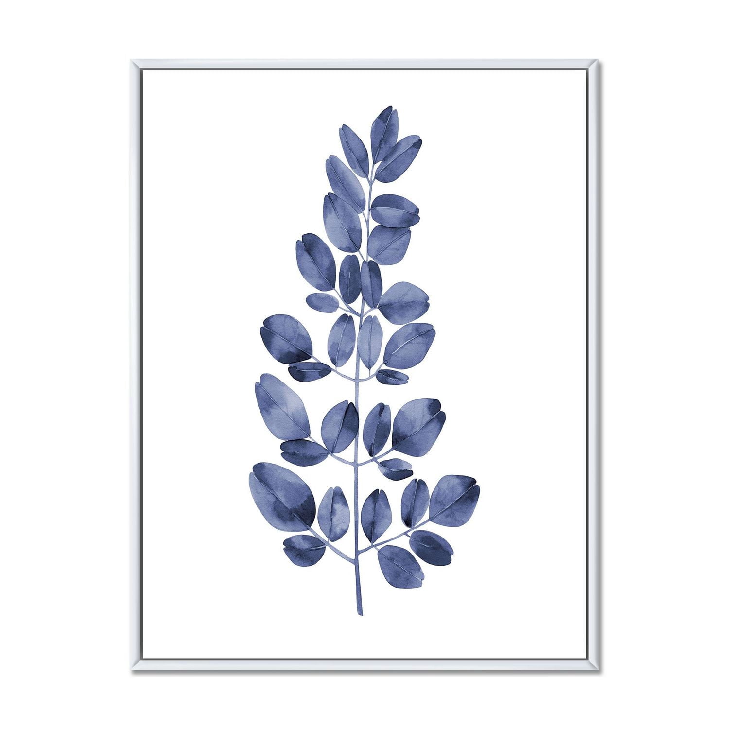 Designart Eucalyptus bleu marine II ART MURAL À CADRE FLOTTÉ