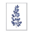 thumbnail image 1 of Designart Navy Blue Eucalyptus II FLOAT FRAME WALL ART, 1 of 4