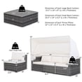 thumbnail image 4 of Costway 6-Piece Outdoor Patio Furniture Set Retractable Canopy Conversation Set, 4 of 10