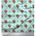 thumbnail image 1 of Soimoi Rayonne Forme de Diamant & Tissu Imprimé Artistique Floral 1 Yard 42 Inch Wide, 1 of 1