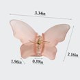 thumbnail image 2 of Butterfly Hair Claw Realistic Strong Hold Hair Grip Claw Solid Color Hair Claw, 2 of 10