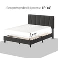 thumbnail image 4 of Garvee Full Size Bed Frame with Adjustable Headboard, Platform Bed Frame with Linen Upholstered, Wooden Slats Support, Noise Free, No Box Spring Needed, Easy Assembly, Gray, 4 of 8